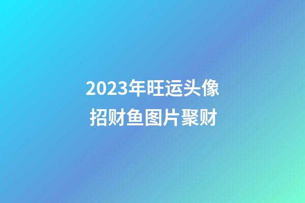 2023年旺运头像 招财鱼图片聚财